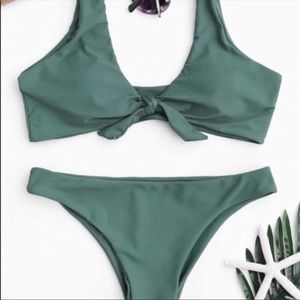 olive green zaful bikini SUPER CUTE!